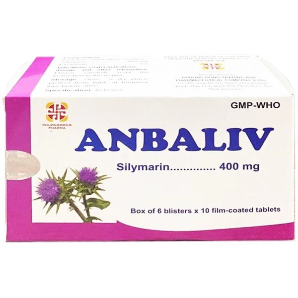 Thuốc hỗ trợ điều trị các bệnh về gan Anbaliv (6 vỉ x 10 viên/hộp)