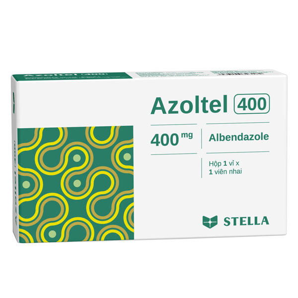 Thuốc trị giun, sán Azoltel 400mg