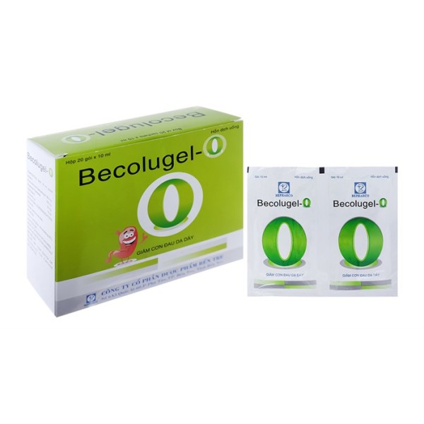 Thuốc trị trào ngược dạ dày, loét dạ dày tá tràng Becolugel (20 gói/hộp)