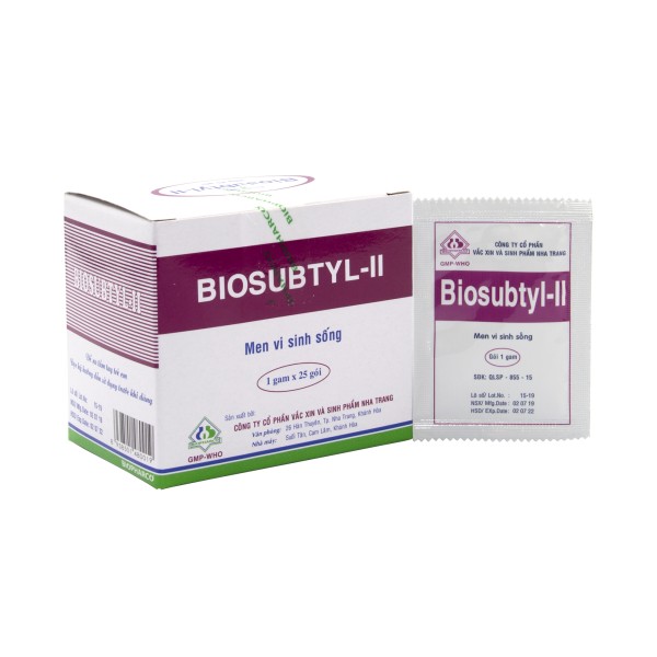 Men vi sinh Biosubtyl-II (25 gói/hộp)