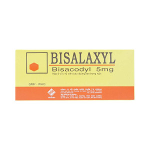 Thuốc điều trị táo bón, thải sạch ruột Bisalaxyl 5mg (5 vỉ x 10 viên/hộp)