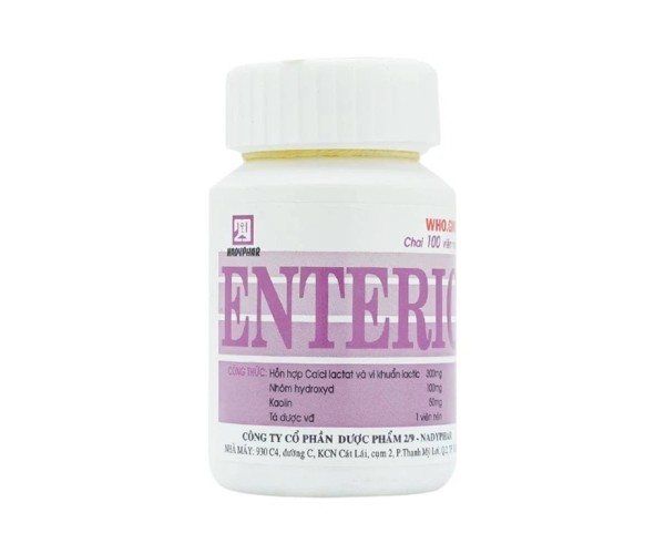 Thuốc hỗ trợ điều trị viêm ruột cấp và mãn tính Enteric tabs (100 viên/hộp)