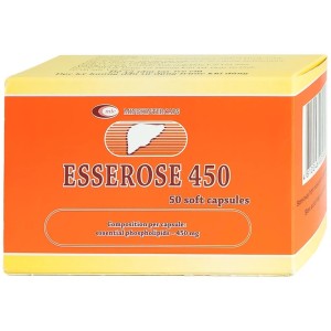 Thuốc cải thiện triệu chứng bệnh lý gan Esserose 450mg (5 vỉ x 10 viên/hộp)