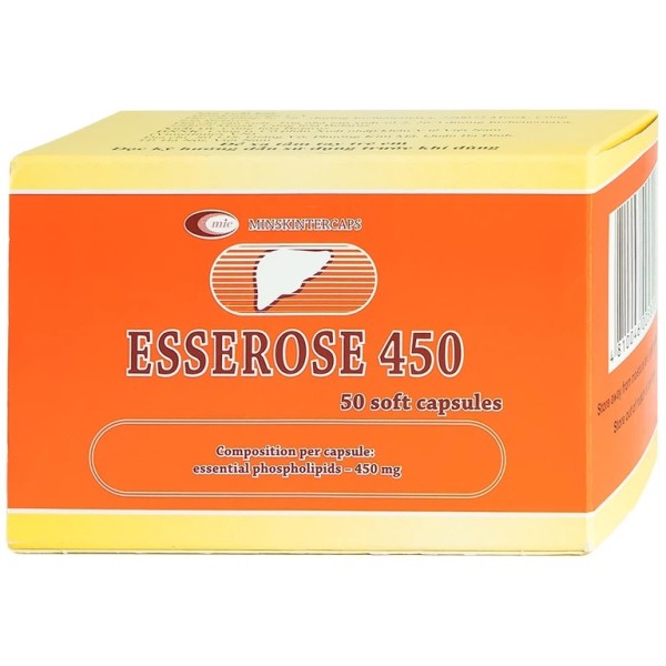 Thuốc cải thiện triệu chứng bệnh lý gan Esserose 450mg (5 vỉ x 10 viên/hộp)