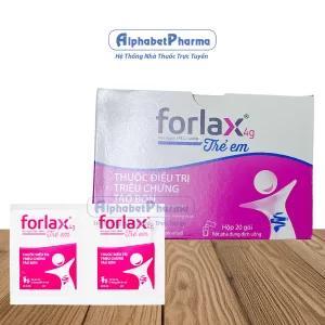 Thuốc điều trị chứng táo bón trẻ em Forlax 4g kids (20 gói/hộp)