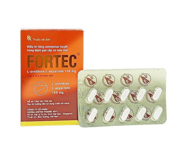 Thuốc trị bệnh gan Fortec (5 vỉ x 10 viên/hộp)