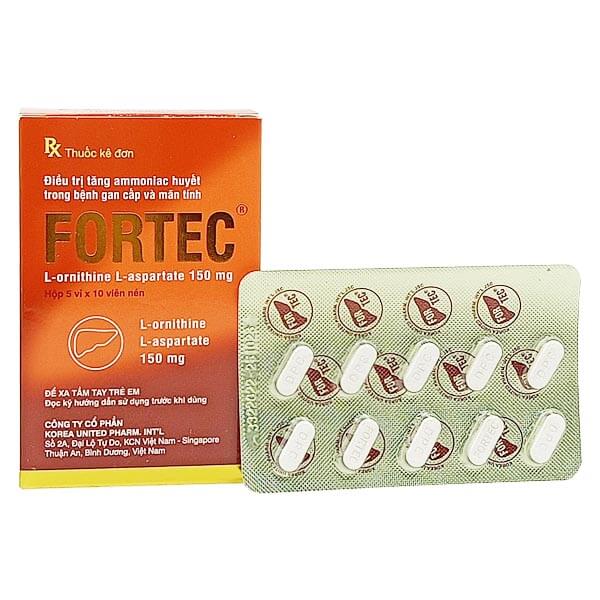 Thuốc trị bệnh gan Fortec (5 vỉ x 10 viên/hộp)