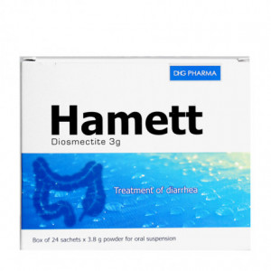 Thuốc bột trị tiêu chảy Hamett (24 gói/hộp)