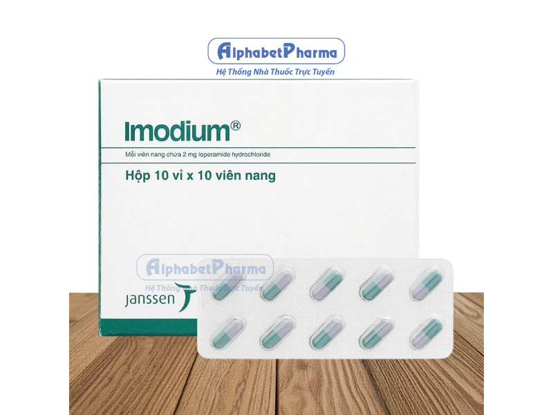 Thuốc trị tiêu chảy Imodium 2mg (10 vỉ x 10 viên/hộp)