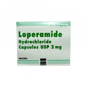 Thuốc điều trị tiêu chảy Loperamide 2mg Micro (10 vỉ x 10 viên/hộp)