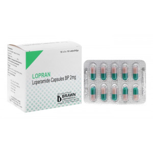 Thuốc điều trị tiêu chảy Lopran 2mg (10 vỉ x 10 viên/hộp)