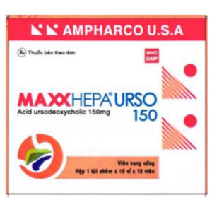 Thuốc điều trị bệnh gan Maxxhepa Urso 150mg (3 vỉ x 10 viên/hộp)