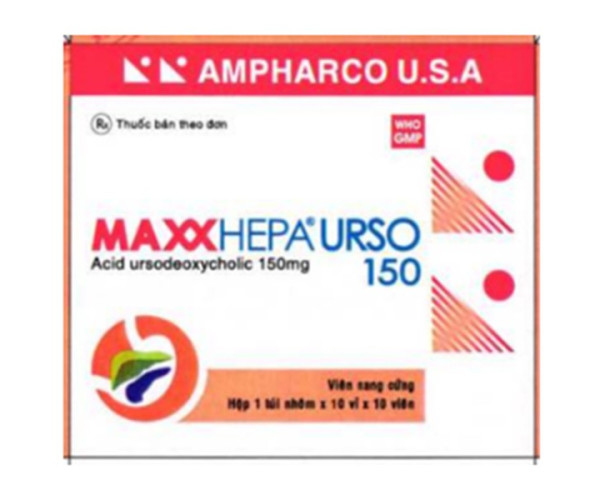 Thuốc điều trị bệnh gan Maxxhepa Urso 150mg (3 vỉ x 10 viên/hộp)