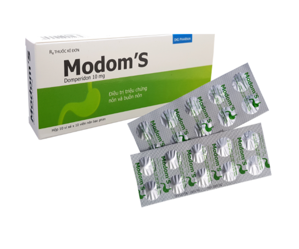 Thuốc chống nôn Modom's 10mg (10 vỉ x 10 viên/hộp)