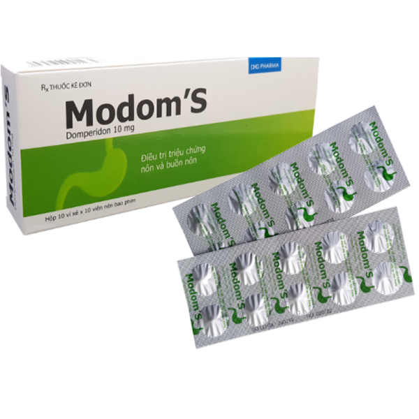 Thuốc chống nôn Modom's 10mg (10 vỉ x 10 viên/hộp)