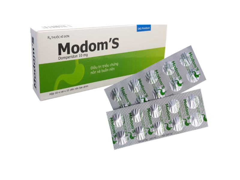 Thuốc chống nôn Modom's 10mg (10 vỉ x 10 viên/hộp)