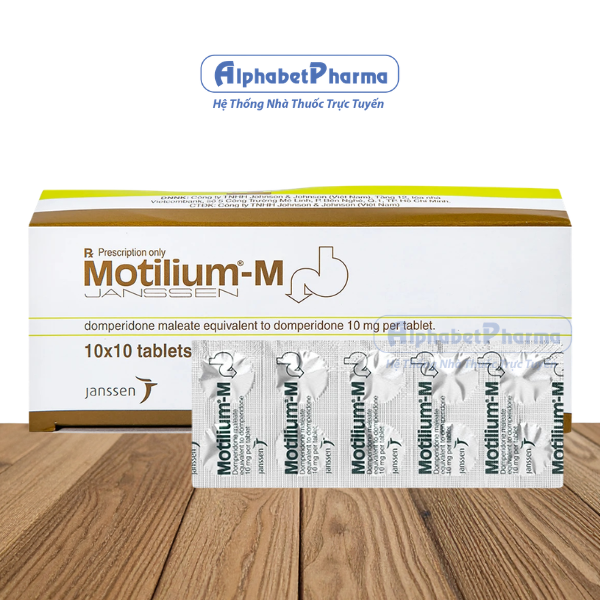 Thuốc chống nôn Motilium - M (10 vỉ x 10 viên/hộp)