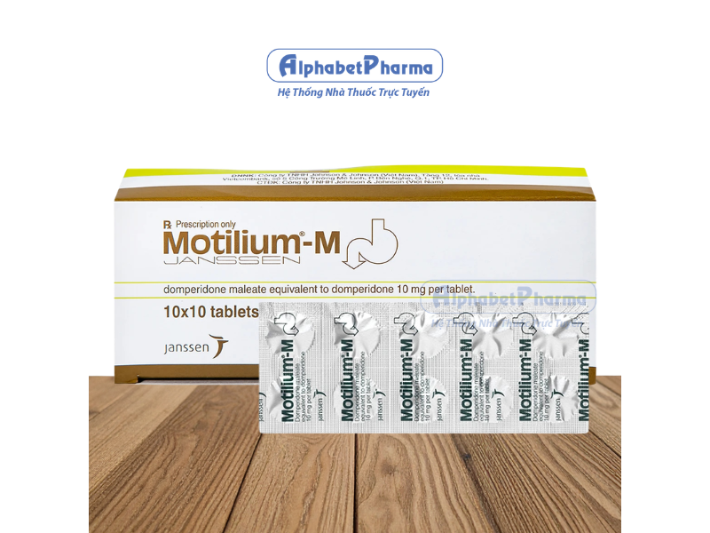 Thuốc chống nôn Motilium - M (10 vỉ x 10 viên/hộp)