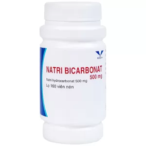 Natri Bicarbonat 500mg Bidiphar (160 viên/chai)