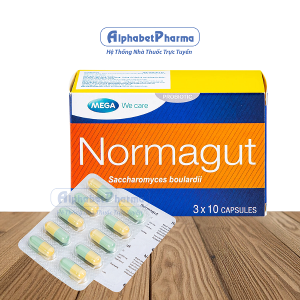 Men vi sinh Normagut (3 vỉ x 10 viên/hộp)
