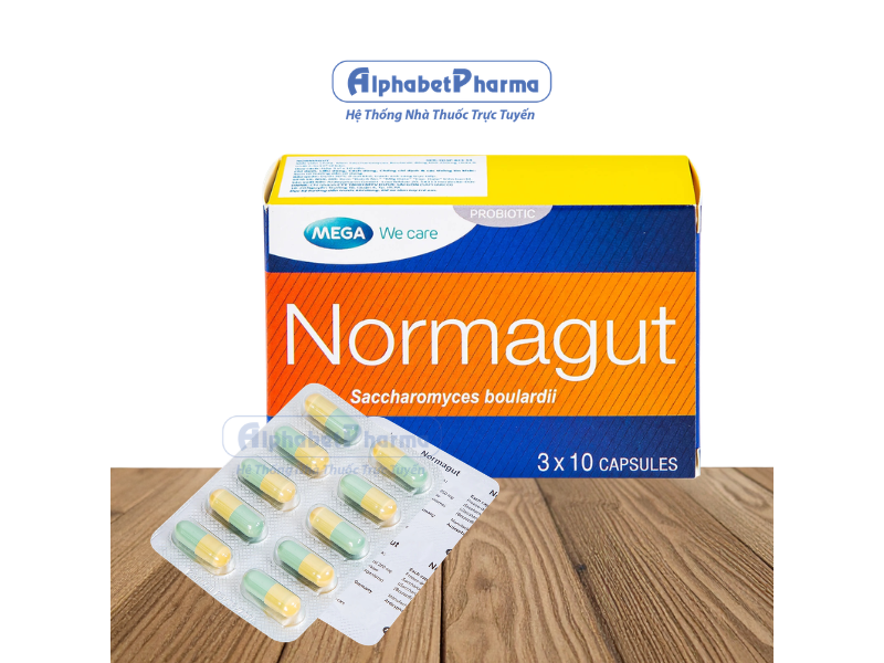 Men vi sinh Normagut (3 vỉ x 10 viên/hộp)