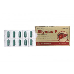 Thuốc trị rối loạn chức năng gan Silymax - F 140mg (6 vỉ x 10 viên/hộp)