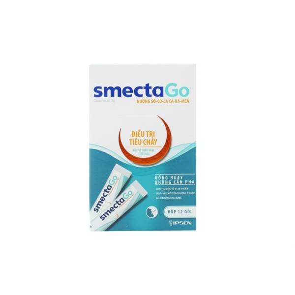 Thuốc trị tiêu chảy hương sô cô la Smecta Go (12 gói/hộp)