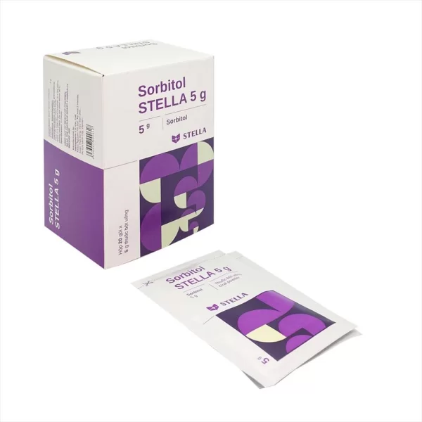Thuốc điều trị triệu chứng khó tiêu, táo bón Sorbitol Stella 5g (20 gói/hộp)