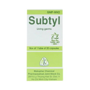 Thuốc trị tiêu chảy, viêm ruột Subtyl MKP (20 viên/lọ)
