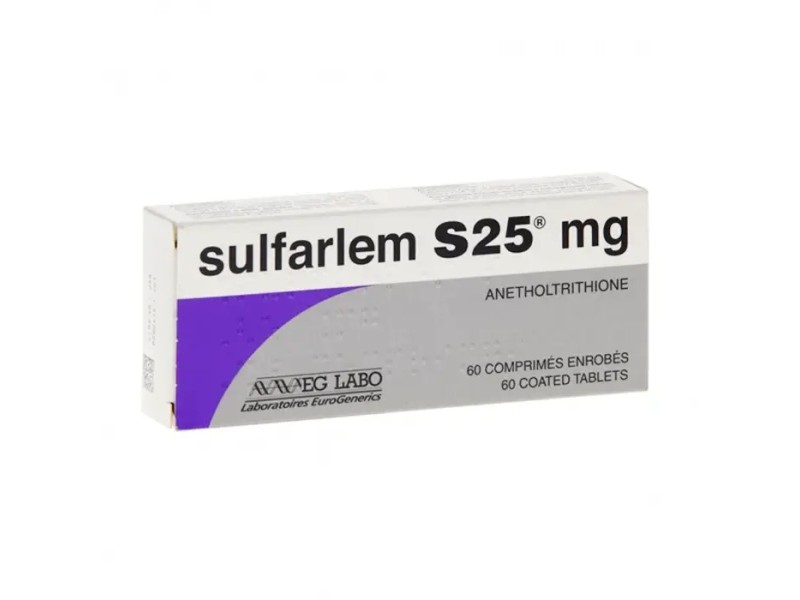 Thuốc điều trị hỗ trợ chứng giảm tiết nước bọt Sulfarlem S25mg (2 vỉ x 30 viên/hộp)