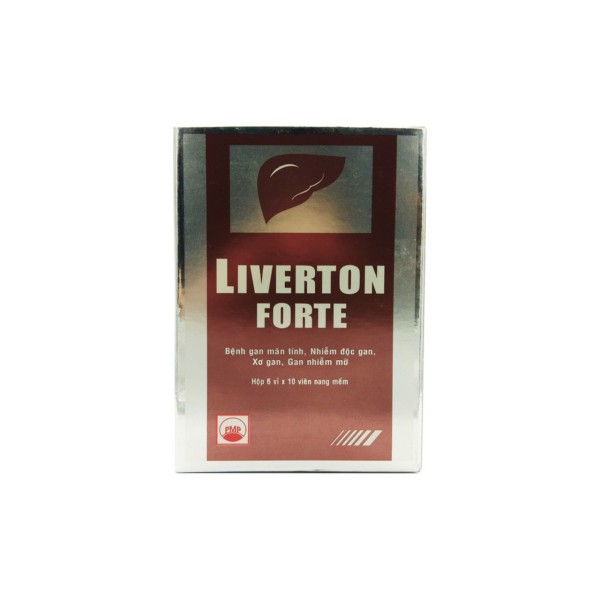 Thuốc hỗ trợ điều trị viêm gan, suy gan Liverton Forte (6 vỉ x 10 viên/hộp)