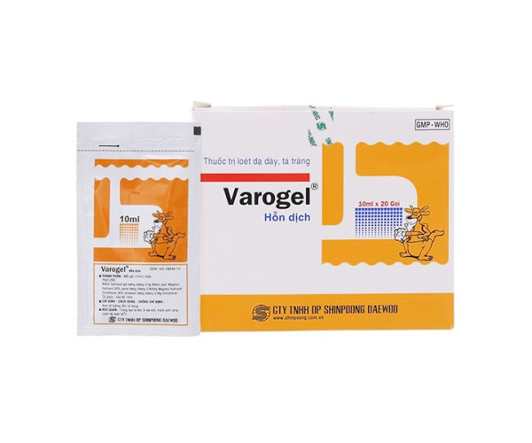 Thuốc trị viêm loét dạ dày, ợ chua, khó tiêu Varogel (20 gói/hộp)