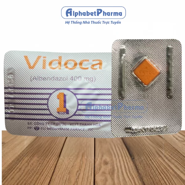 Thuốc trị giun, sán Vidoca 400mg