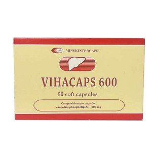 Thuốc cải thiện triệu chứng bệnh lý gan Vihacaps 600mg (5 vỉ x 10 viên/hộp)