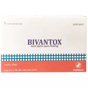 Thuốc điều trị rối loạn cảm giác Bivantox 600mg (3 vỉ x 10 viên/hộp)