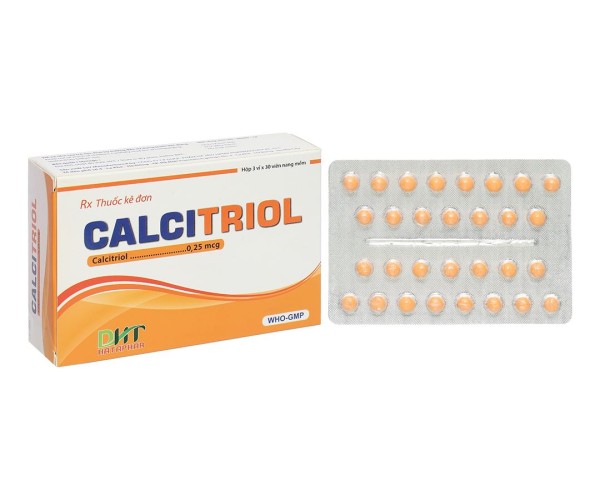 Thuốc điều trị loãng xương Calcitriol DHT (3 vỉ x 30 viên/hộp)