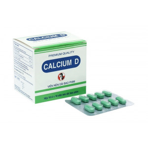 Thuốc Calci D Robinson (10 vỉ x 10 viên/hộp)