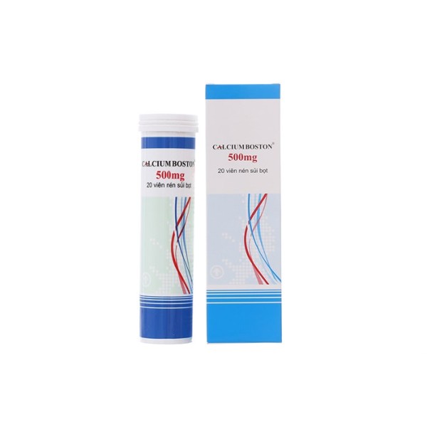 Viên sủi bổ sung Calcium Boston 500mg (20 viên/tube)
