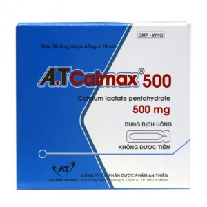 Dung dịch uống bổ sung calci A.T Calmax 500mg (30 ống/hộp)