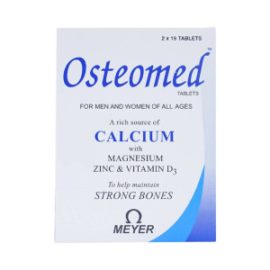 Thuốc bổ sung canxi, magie, kẽm và vitamin D3 Osteomed (2 vỉ x 15 viên/hộp)
