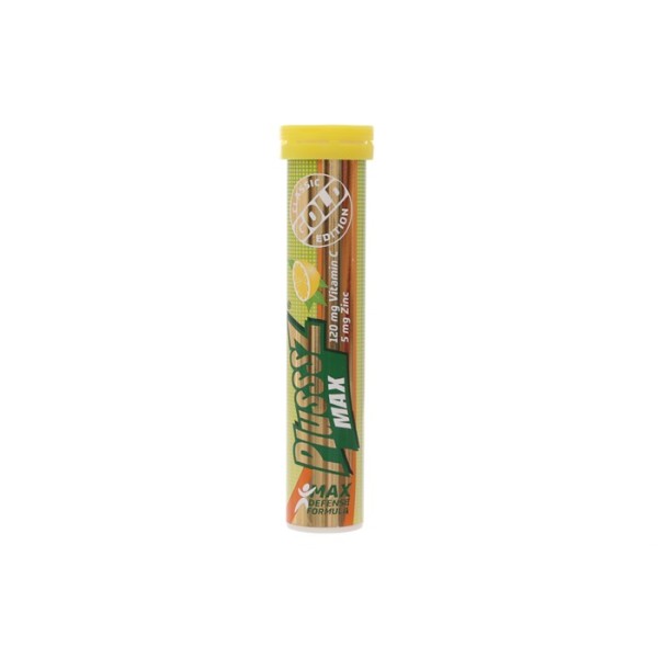 Viên sủi bổ sung vitamin C Plusssz Gold Max vị chanh (20 viên/tube)