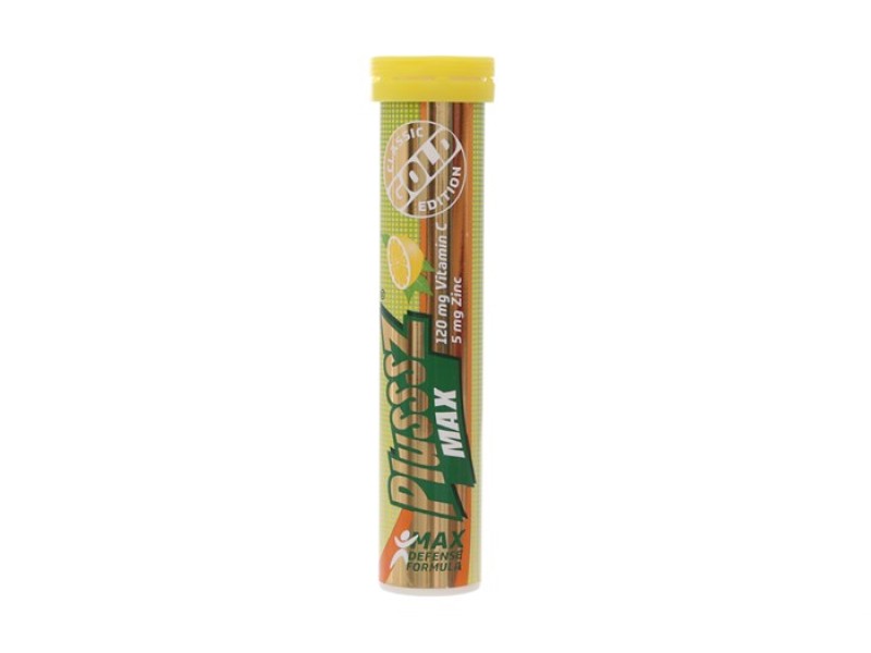 Viên sủi bổ sung vitamin C Plusssz Gold Max vị chanh (20 viên/tube)