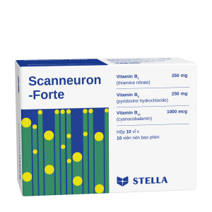 Thuốc trị đau dây thần kinh Scanneuron - Forte (10 vỉ x 10 viên/hộp)