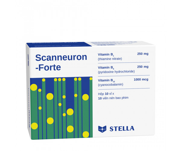 Thuốc trị đau dây thần kinh Scanneuron - Forte (10 vỉ x 10 viên/hộp)