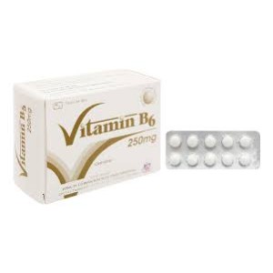 Thuốc trị thiếu máu nguyên bào sắt di truyền, ngừa co giật Vitamin B6 250mg MKP (10 vỉ x 10 viên/hộp)