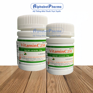 Thuốc điều trị thiếu hụt Vitamin C 250mg TNP (100 viên/chai)