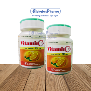 Thuốc điều trị thiếu hụt Vitamin C 250mg Khapharco (200 viên/chai)