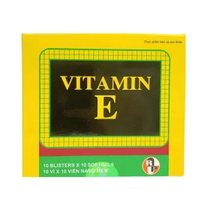 Viên uống bổ sung Vitamin E Robinson (10 vỉ x 10 viên/hộp)