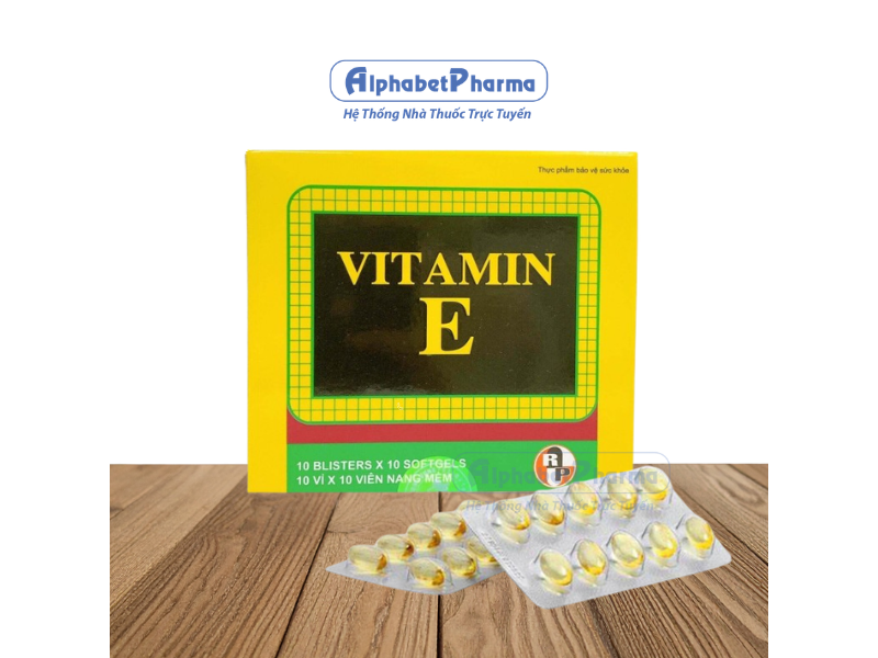 Viên uống bổ sung Vitamin E Robinson (10 vỉ x 10 viên/hộp)
