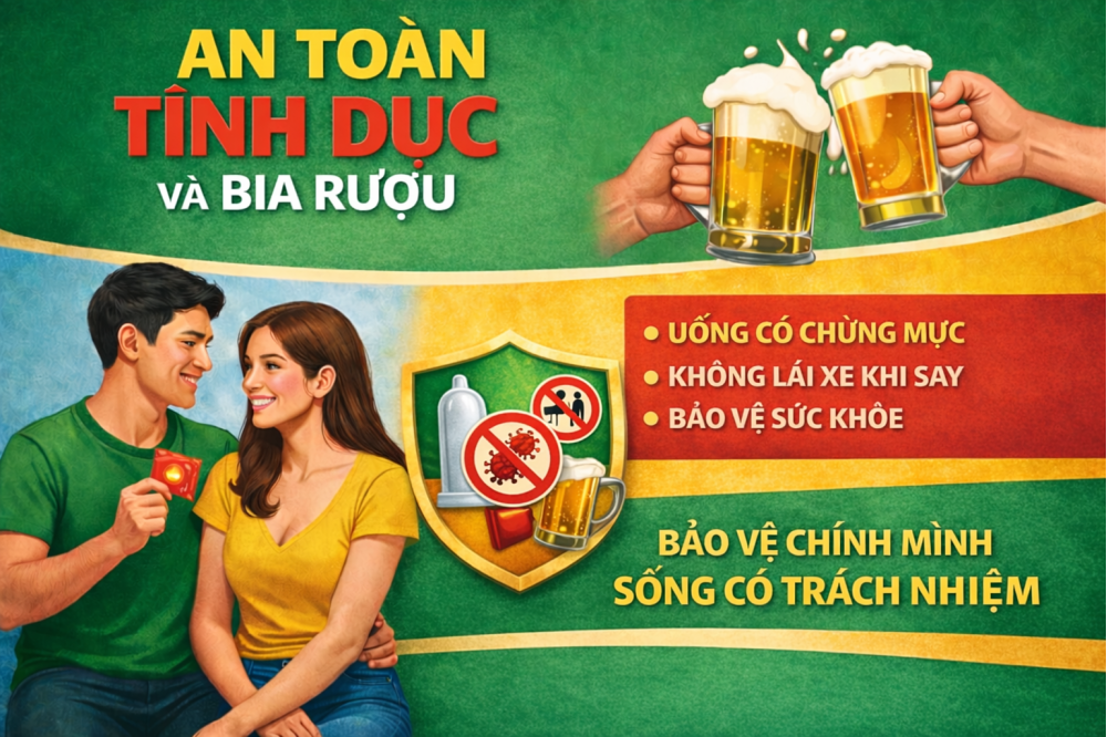 AN TOÀN TÌNH DỤC VÀ BIA RƯỢU
